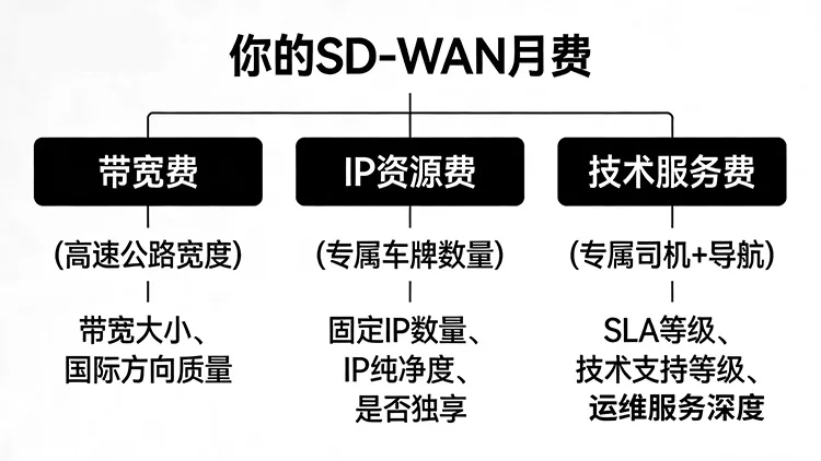 SD-WAN多少钱一个月 - 价格组成因素